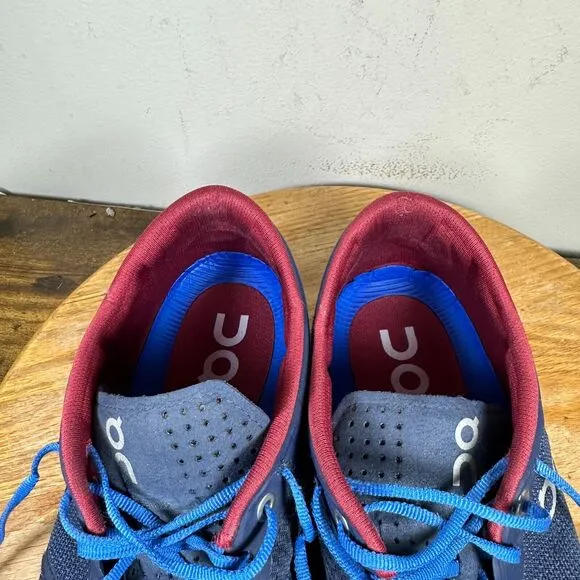 ON CLOUD X 1.0 Cloudtec Midnight Cobalt Men's Size‎ 11.5 Gray Blue Shoe Sneakers