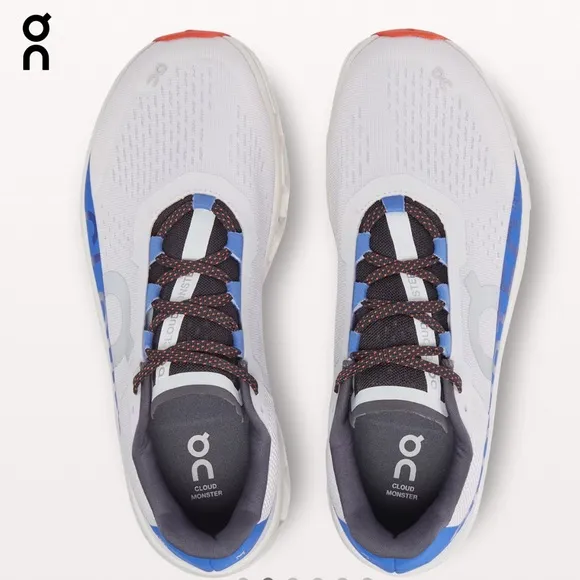 On Running Cloudmonster Sneakers Frost &amp; Cobalt
