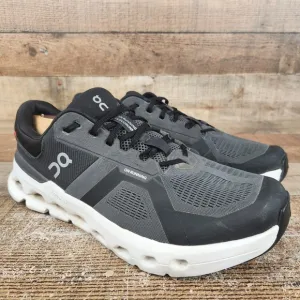 On Running Cloudrunner 2 Men's Sz 11.5 2E Wide Black Grey Athletic Gym Sneakers