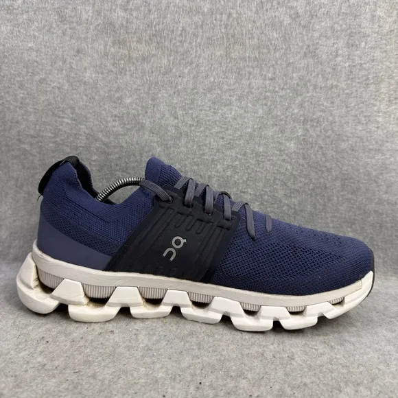 On Running Shoes Mens Size 9 Cloudswift Navy Blue &amp; White Athletic Sneakers