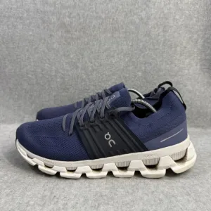 On Running Shoes Mens Size 9 Cloudswift Navy Blue &amp; White Athletic Sneakers