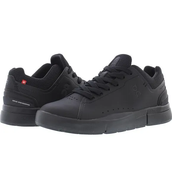 On Woman’s The Roger Advantage 2 Running  Black Sneakers Size 6