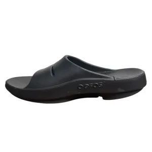 Oofoos Sandals Women 8 Black Ooahh Slide Light Weight Comfort Foam Casual