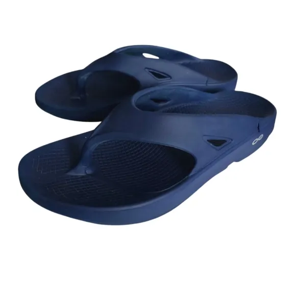 OOFOS Men's OOriginal Sandal - Navy Flip Flops Size M 10 (EU 43)
