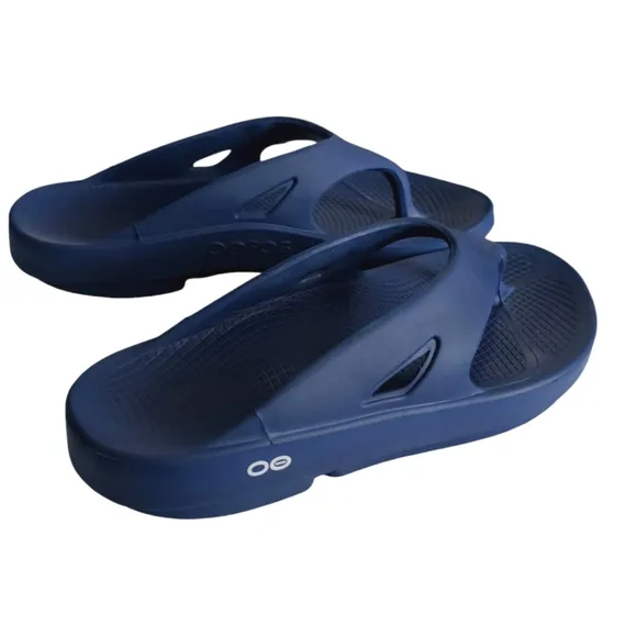 OOFOS Men's OOriginal Sandal - Navy Flip Flops Size M 10 (EU 43)