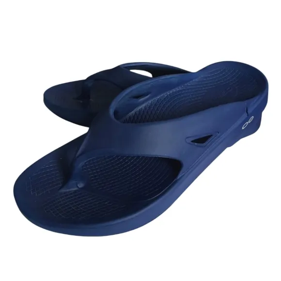 OOFOS Men's OOriginal Sandal - Navy Flip Flops Size M 10 (EU 43)
