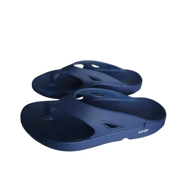 OOFOS Men's OOriginal Sandal - Navy Flip Flops Size M 10 (EU 43)