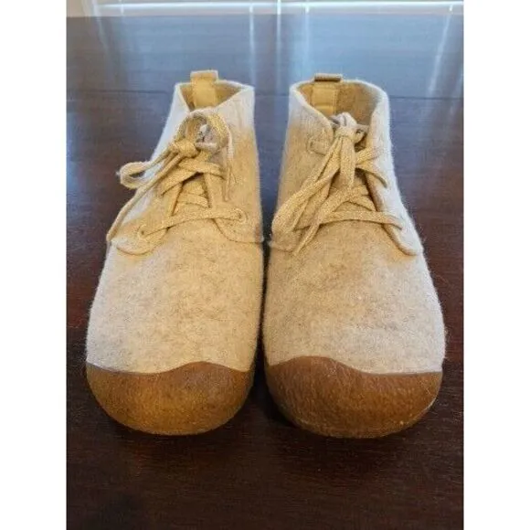 Open Box Keen Mosey Chukka Women's Casual Boots, Natural‎ Felt/Birch, 9.5