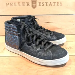 P448 Lace Up Metallic Hi Top sz 39