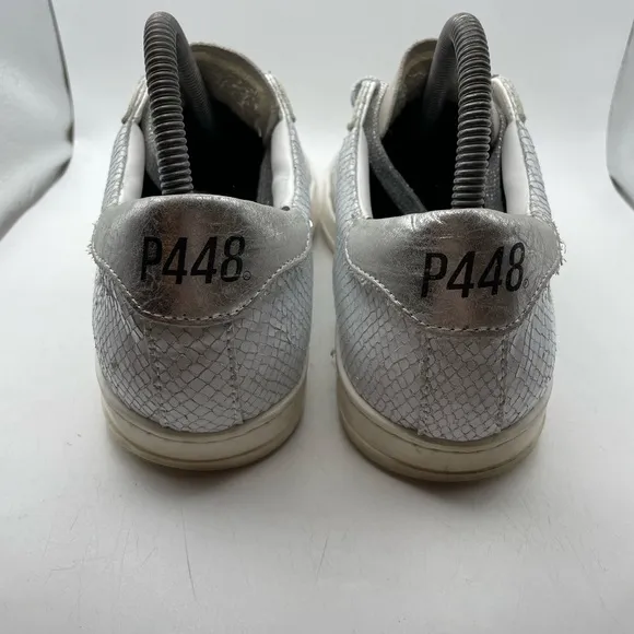 P448 snake print leather sneakers size EU 39
