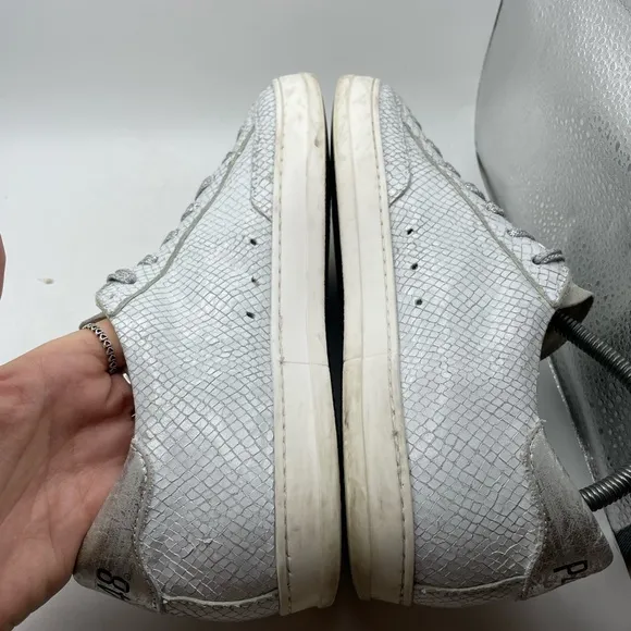 P448 snake print leather sneakers size EU 39