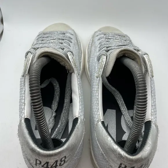 P448 snake print leather sneakers size EU 39