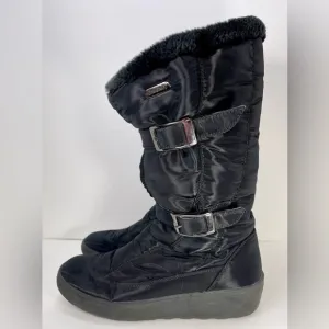 PAJAR Canada Women’s Thermal Winter Pull On Boots Size 38 (US 7) Black