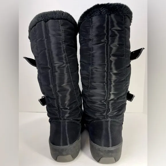 PAJAR Canada Women’s Thermal Winter Pull On Boots Size 38 (US 7) Black