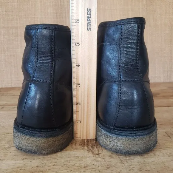 Palladium PLDM Palamos Black Leather Chukka Ankle Boot Sz 10.5 Made In Portugal