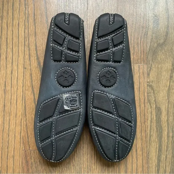 Patricia Nash Domenica Italian Leather Loafers Tassel Navy Moccasins
