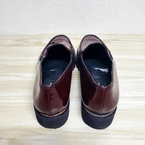 Paul Green Jojo Maroon Patent Leather Lug Loafers | Paul Green Size 7.5 US 10