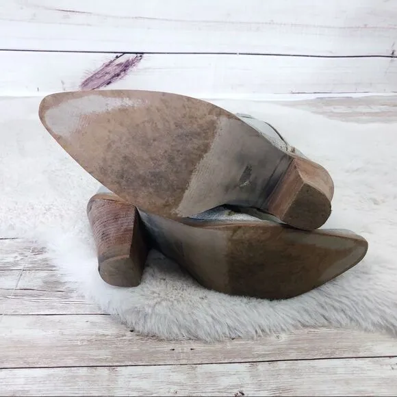 ✨PENNY LOVES KENNY✨ Silver Rodeo Drive Cowgirl Boots Size 10 M
