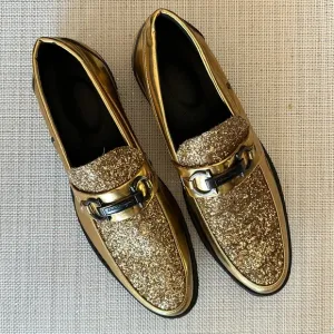 Perfect condition Gold loafers