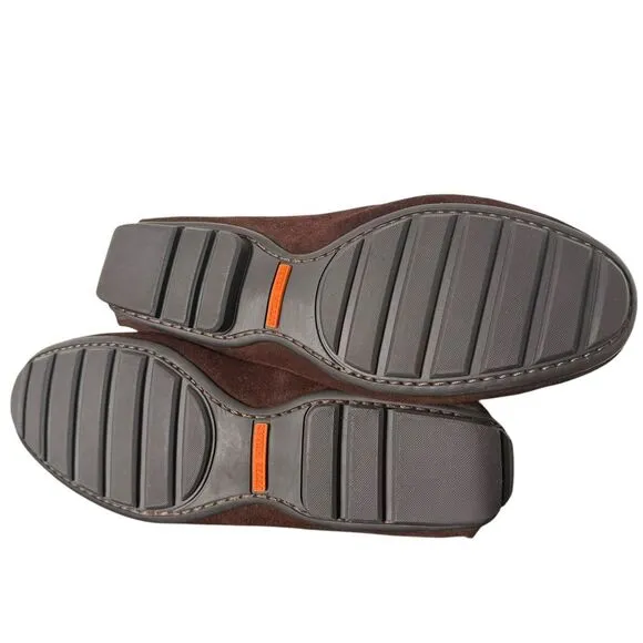 Peter‎ Millar Brown Suede Leather Loafers Men's 9 Horsebit Buckle Slip On Shoes