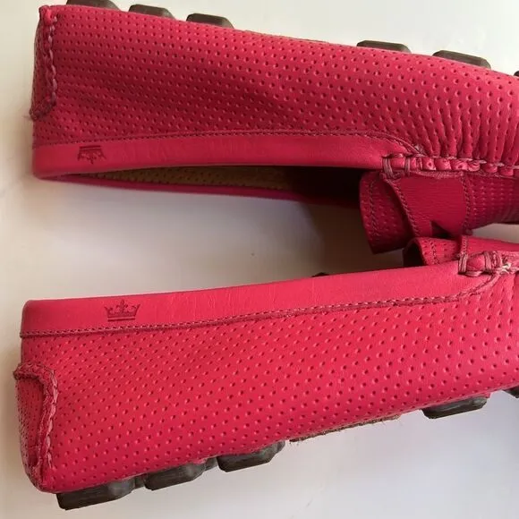 Peter Millar leather lipstick pink Driver loafers Size 6 / excellent