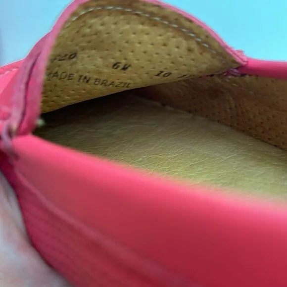 Peter Millar leather lipstick pink Driver loafers Size 6 / excellent
