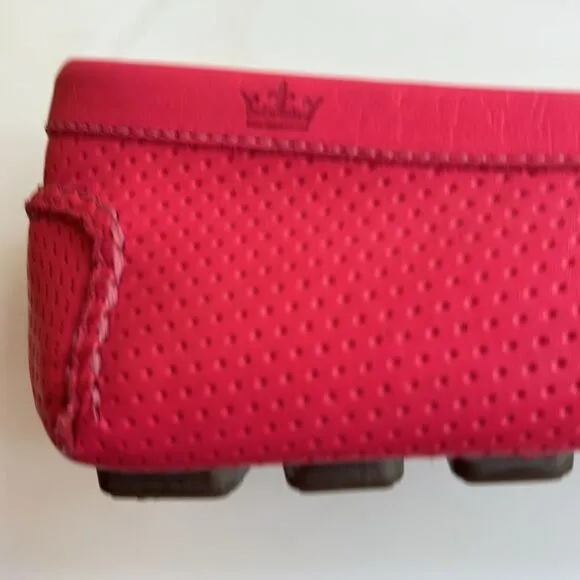 Peter Millar leather lipstick pink Driver loafers Size 6 / excellent