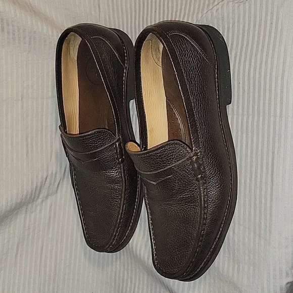 PETER MILLAR Men's Business Casual Formal Leather Penny Loafers 8.5