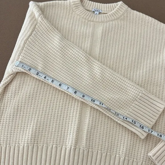 PISTOLA Leigh Relaxed Fit Sweater- Ivory- Midnight Cream Stripe - M