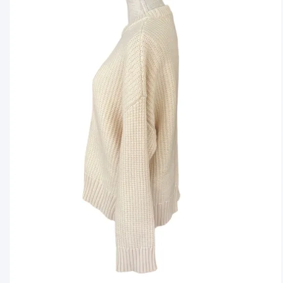 PISTOLA Leigh Relaxed Fit Sweater- Ivory- Midnight Cream Stripe - M