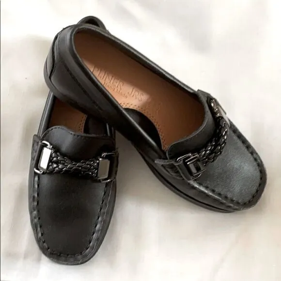 PLINER JRS LOAFERS WITH LEATHER BRAID DETA…
