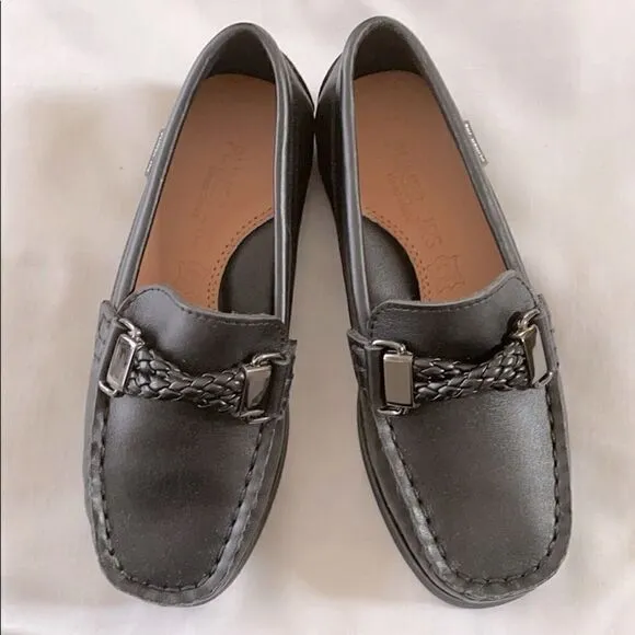 PLINER JRS LOAFERS WITH LEATHER BRAID DETA…