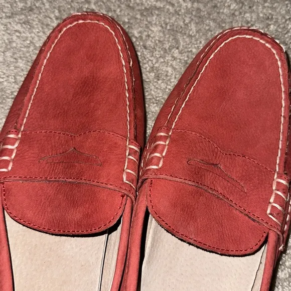 Polo Ralph Lauren Leather Red Loafers