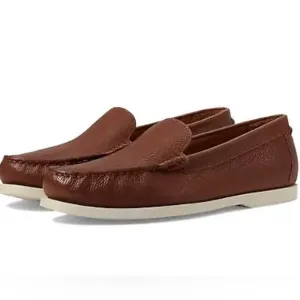 Polo Ralph Lauren Men Merton Leather Venetian Loafers Sz 8 1/2 Brown Shoe New