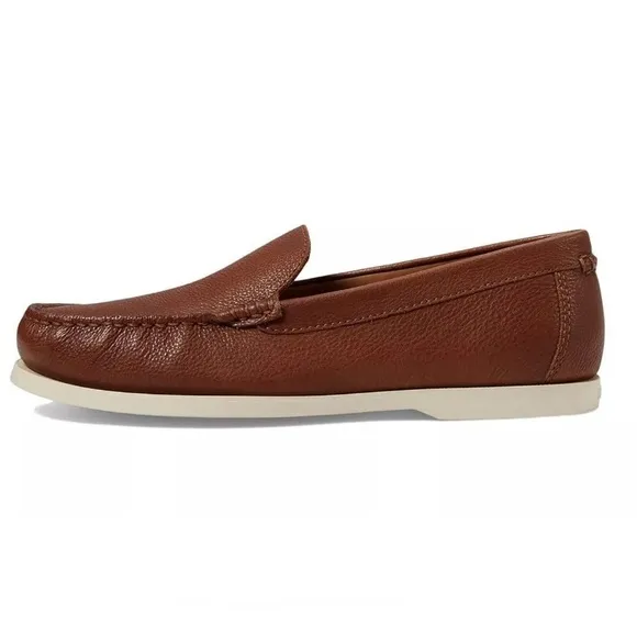Polo Ralph Lauren Men Merton Leather Venetian Loafers Sz 8 1/2 Brown Shoe New