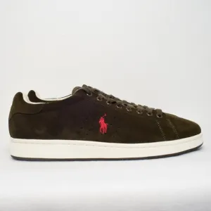 POLO Ralph Lauren Suede Sneakers Olive Green Suede Size 13