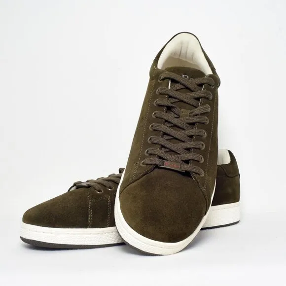 POLO Ralph Lauren Suede Sneakers Olive Green Suede Size 13