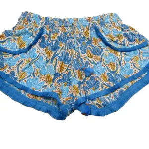 Poupette St Barth Women's Shorts Boxer Lulu Blue Size S