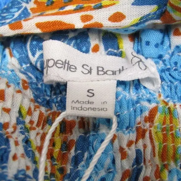 Poupette St Barth Women's Shorts Boxer Lulu Blue Size S