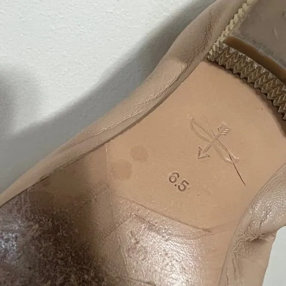 Pour la victoire Leather Beige loafers canton Sz 6.5