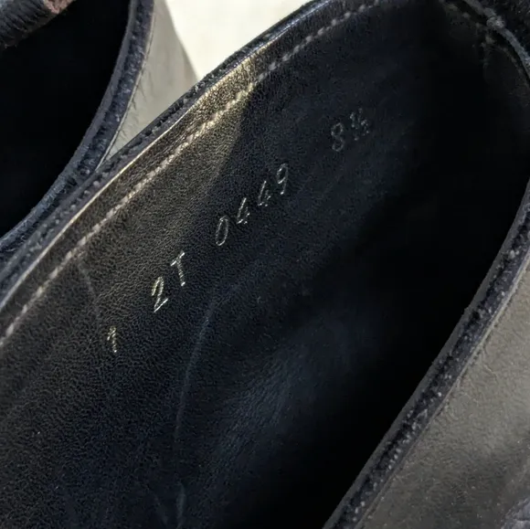 Prada Jodhpur Boots Black Leather 9.5 Buckle Italy Y2K