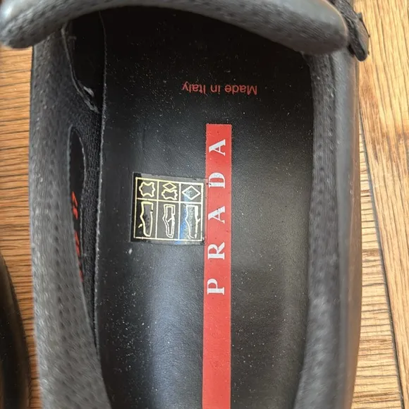 Prada Leather Buckle Vintage Loafers