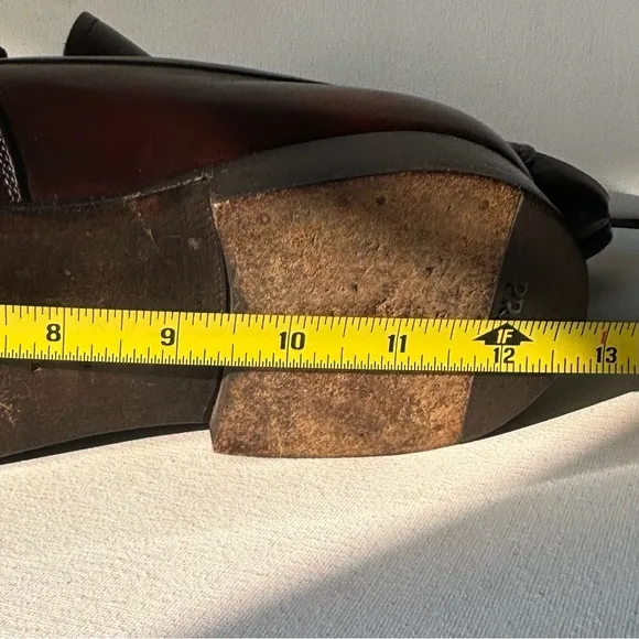 PRADA VTG Classic Milano Italian Brown Leather Penny Loafers 2D1650 Size 10
