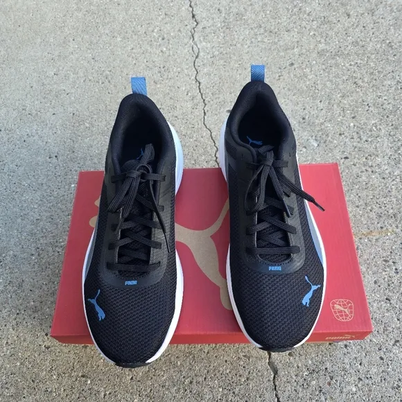 Puma Black and Blue Sneakers Men Size 10