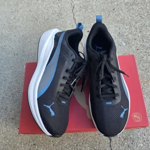 Puma Black and Blue Sneakers Men Size 10