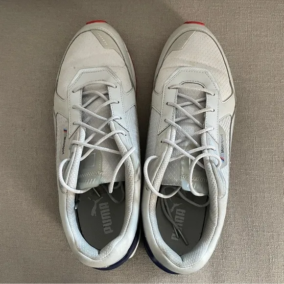 Puma BMW MMS Low Racer Gray Motorsport Inspired Sneakers Shoes Men’s Size 10.5
