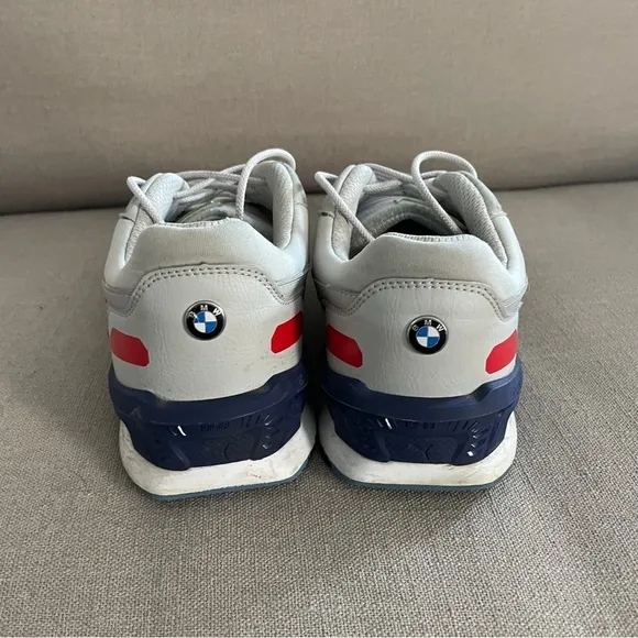 Puma BMW MMS Low Racer Gray Motorsport Inspired Sneakers Shoes Men’s Size 10.5