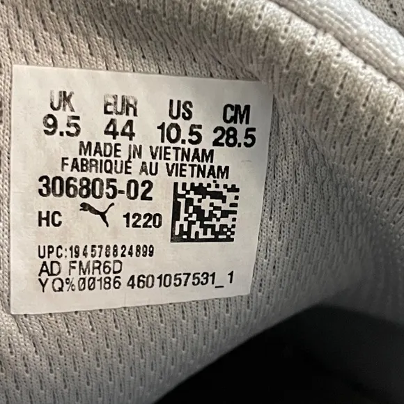 Puma BMW MMS Low Racer Gray Motorsport Inspired Sneakers Shoes Men’s Size 10.5