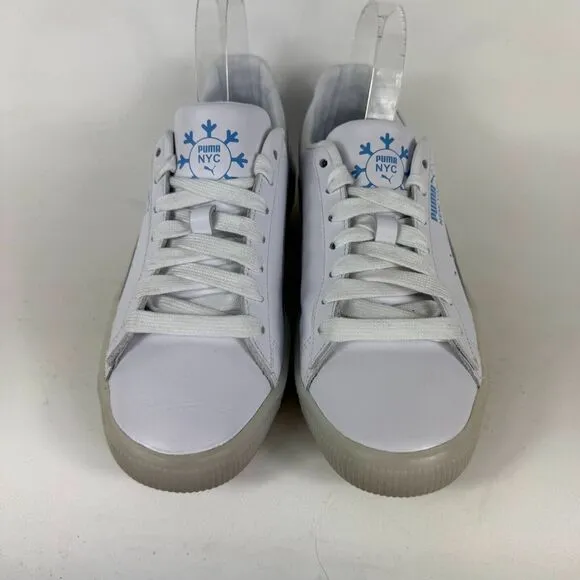 PUMA Clyde NYC Flagship Athletic Sneakers Women's 9.5 White Lace-Up 383754-01