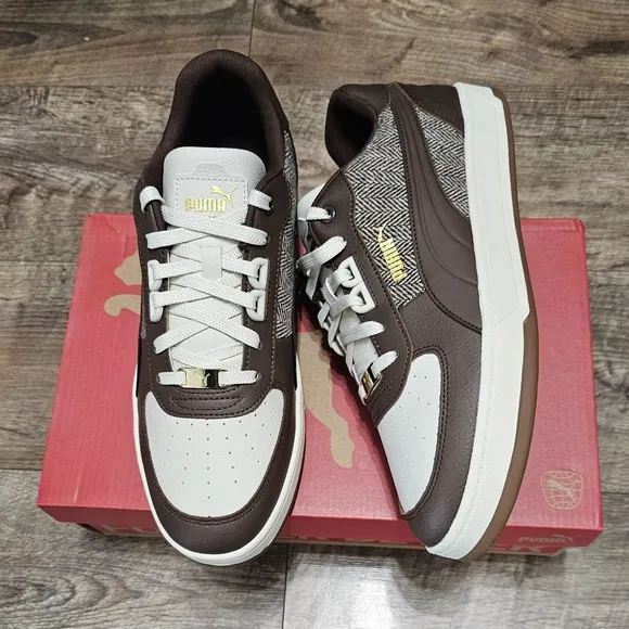 Puma  Converse sneaker  Brown and White Sneakers Men's Size 11